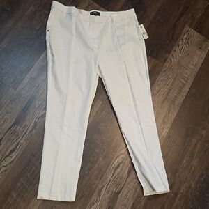 White Trousers, sz 16 by ABS by Allen Schwartz